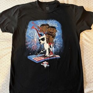 WWE New Day 4th of July Shirt Unicorn XL Kofi Kingston, Xavier Woods, Big E.
